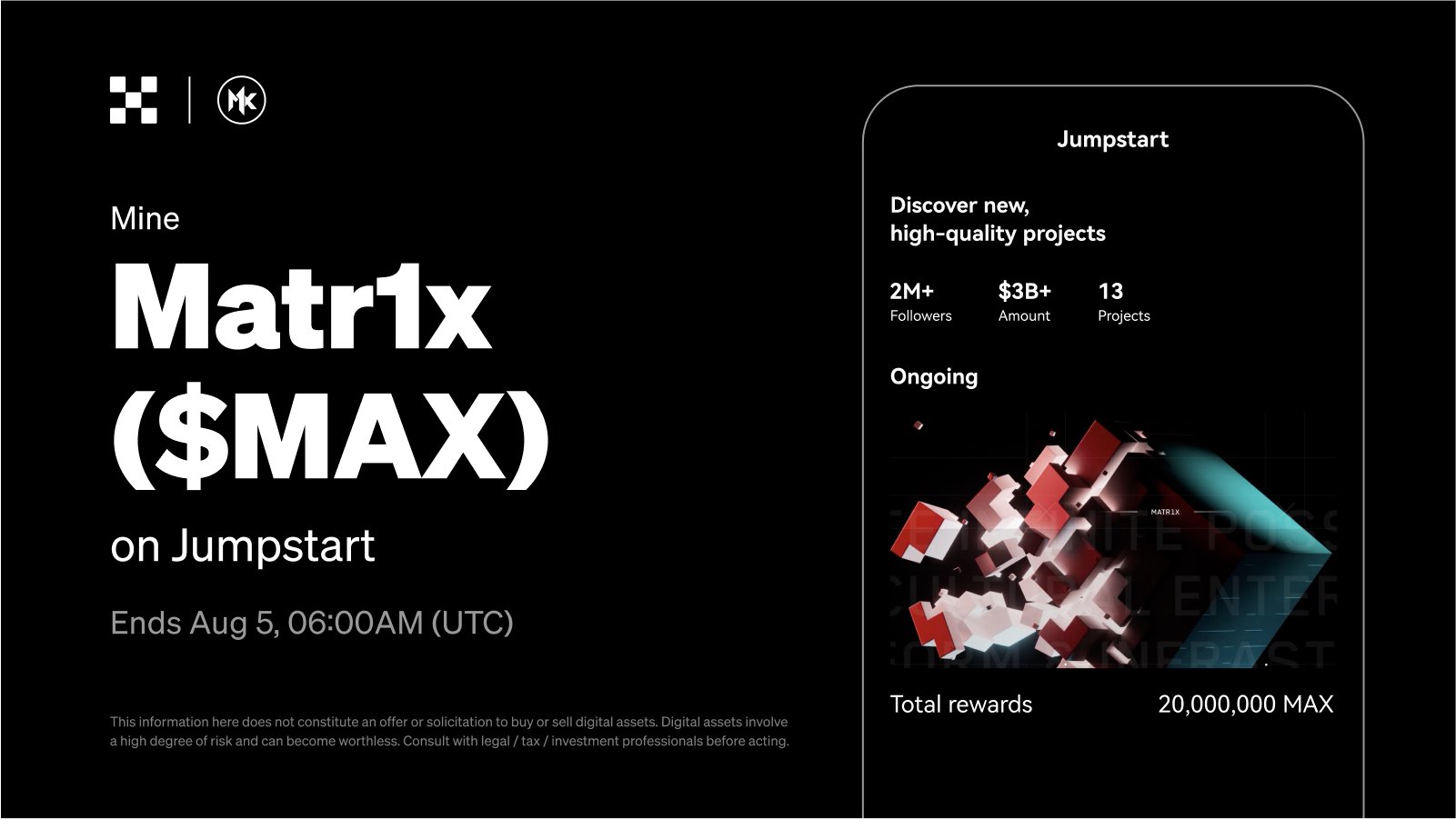 OKX Jumpstart 新币挖矿「Matr1x」：参与指南、代币经济及收益预期 