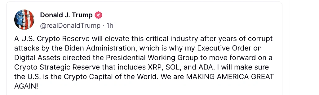 美国正式将比特币纳入储备，加密市场将迎来新一轮巨浪？